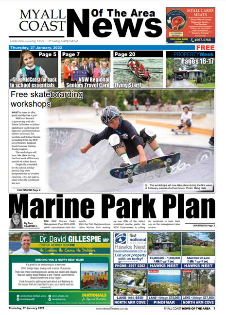 Myall Coast News Of The Area 27 January 2022