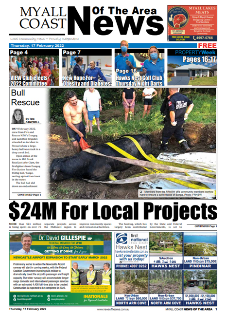 Myall Coast News Of The Area 17 February 2022