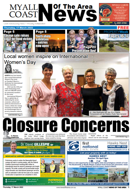 Myall Coast News Of The Area 17 March 2022