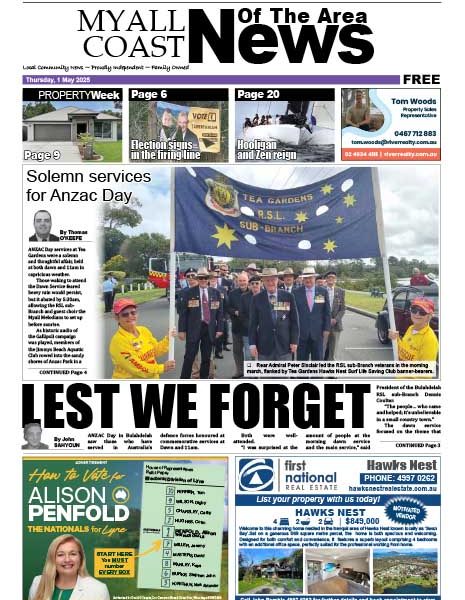 Myall Coast News Of The Area 01 MAY 2025