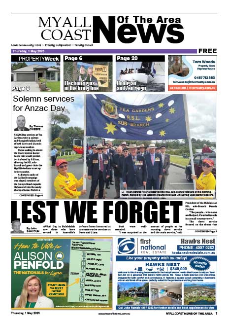 Myall Coast News Of The Area 01 MAY 2025