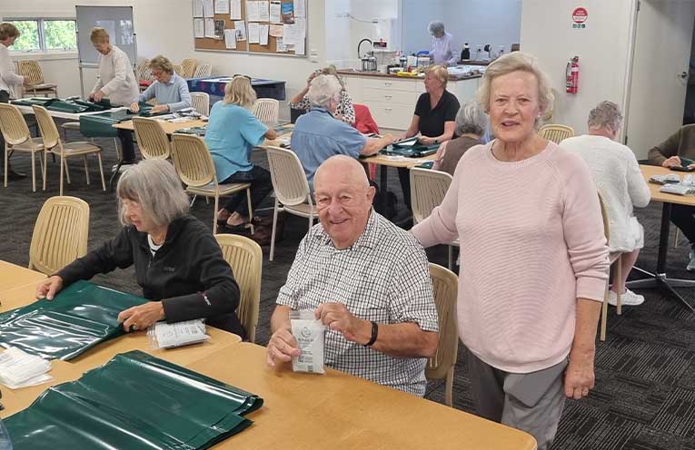 Zonta and Bridge clubs create birthing kits for women’s health