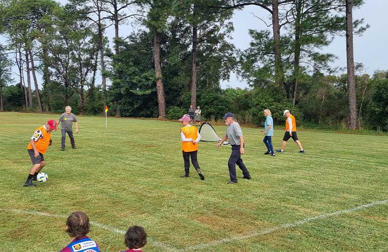 Walking Football kicks off at Tea Gardens