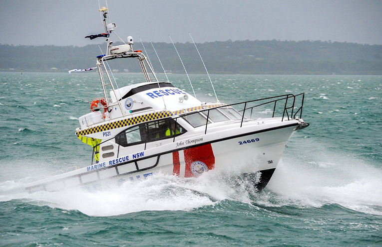 Marine Rescue Port Stephens volunteers complete medical evacuation