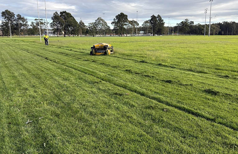 Trial to keep soggy grounds maintained