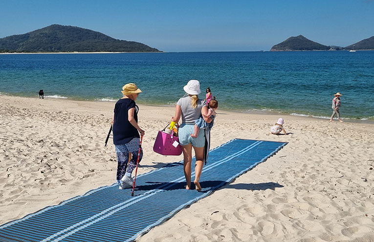 Mobility mats officially rolled out at Jimmys Beach