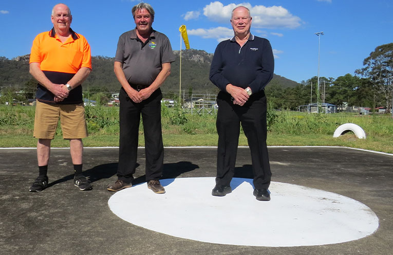 Rescue service helipad receives upgrade in Bulahdelah