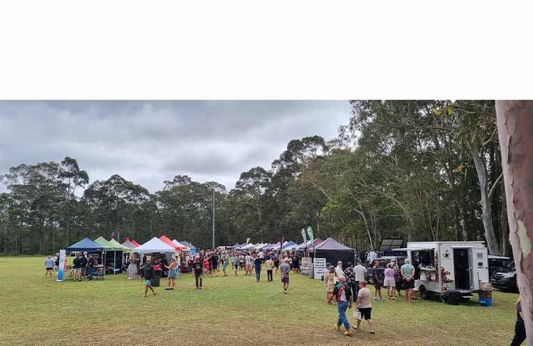 Stallholders were busy as the crowds rolled in. Photo: Thomas O’Keefe.