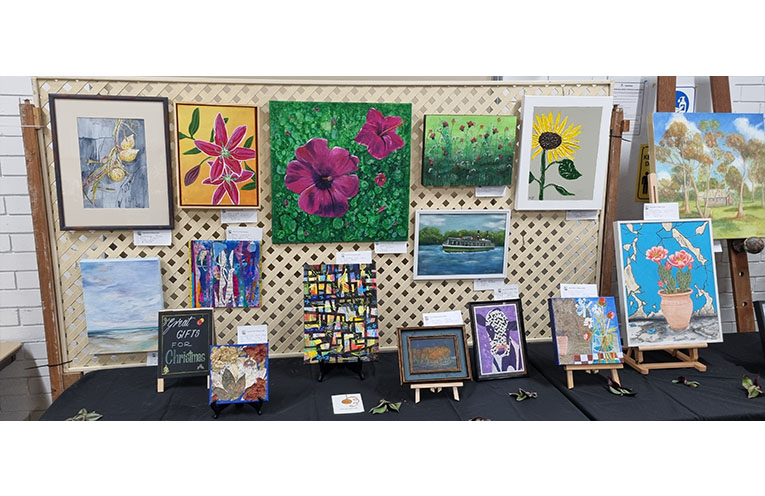 Vibrant colours marked many, with curious collages amongst them. Photo: Thomas O’Keefe