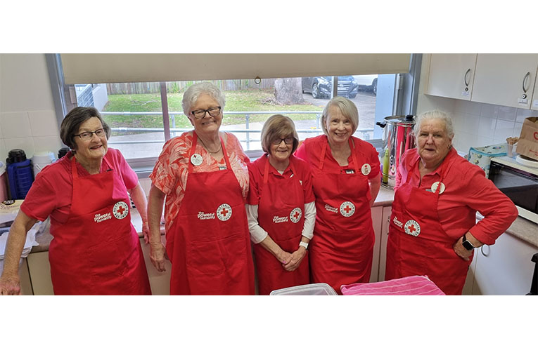 The unstoppable volunteers of the Tea Gardens Red Cross helped keep attendees fed. Photo: Thomas O’Keefe