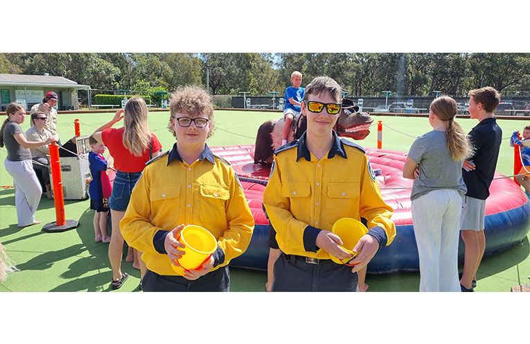 Brothers Jack and Aaron are the newest recruits to the Pindimar-Tea Gardens RFS Brigade. Photo: Thomas O’Keefe