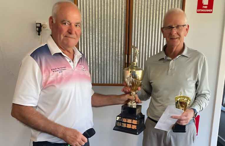 Open Day Gross Winner John with Captain Al.