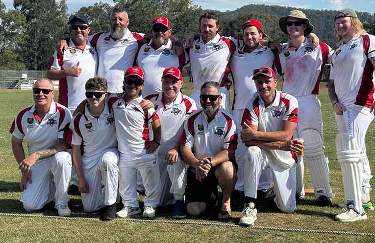 The Sharks, happy after their second straight win this season. Photo: Bowen Betts.