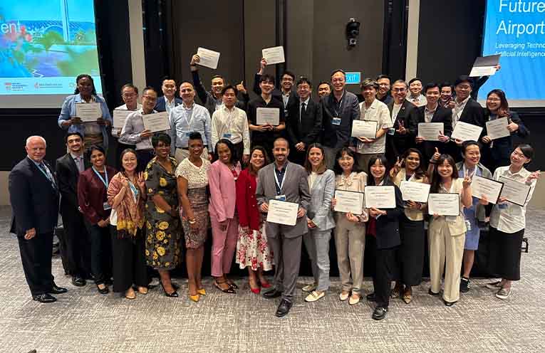 Airport representatives at the Future-Proofing Airport Development workshop in Singapore.
