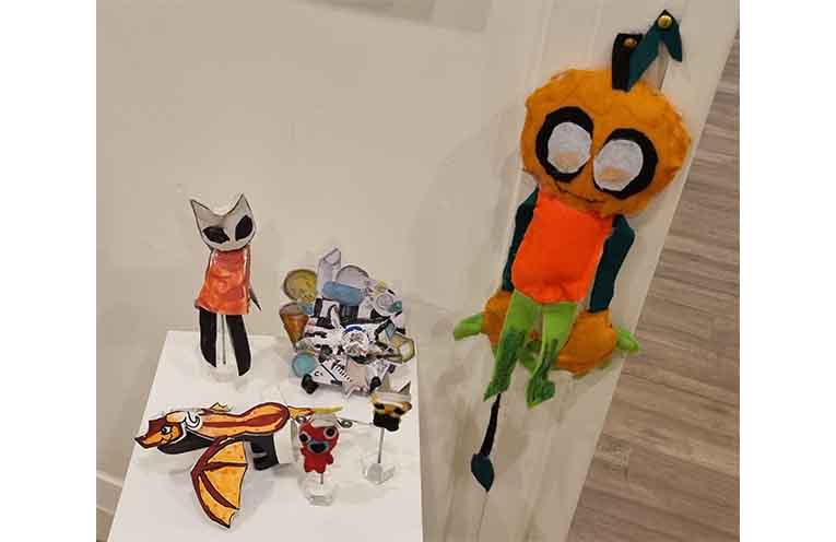 Katie’s installation featured a collection of loved concepts. Photo: Thomas O’Keefe.