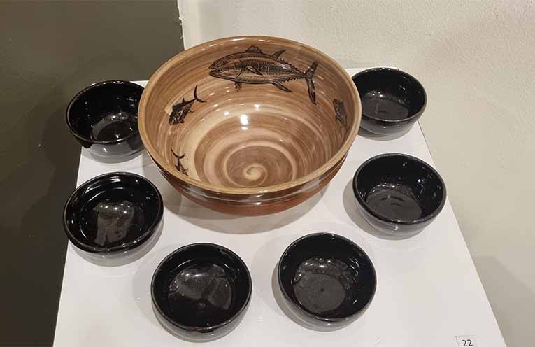 Margaret’s practiced techniques produced these beautiful ceramics. Photo: Thomas O’Keefe.
