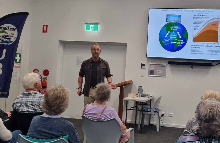 Dr Paul Hardisty speaks to Myall U3A about Great Barrier Reef and an environmental ‘trilemma’