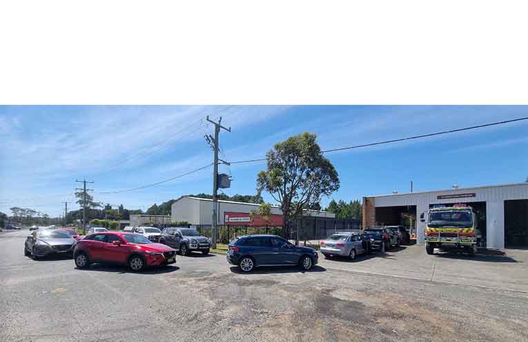 The car queue was out the shed and around the corner. Photo: Thomas O’Keefe.