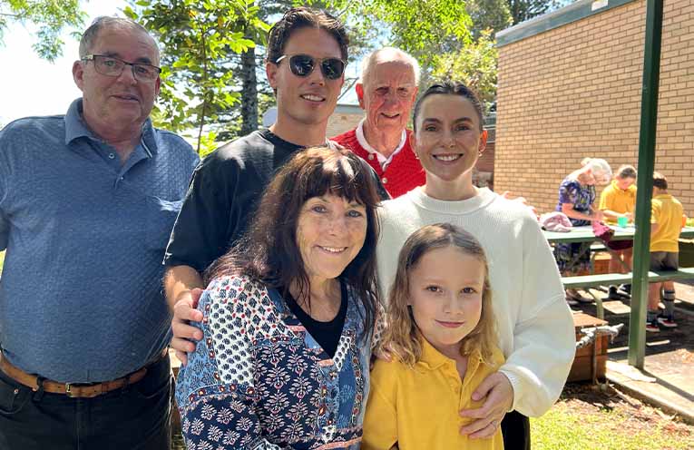 The extended Faunt family enjoying proceedings.