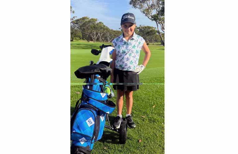 Hawks Nest's New Junior Player, Lucy French.