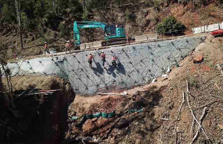 Flood recovery work continues on roads and bridges