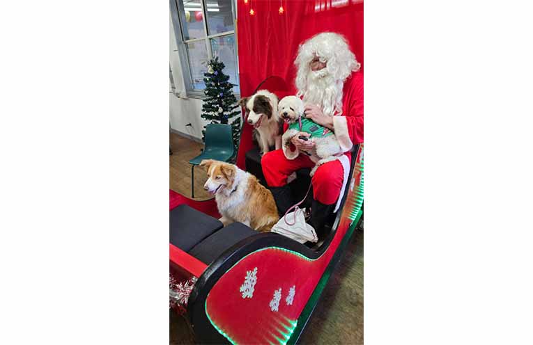 Santa with some of his helpers. Photo: TG Lions.