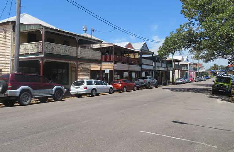 The historic old shops at Raymond Terrace. Photo: Bea.