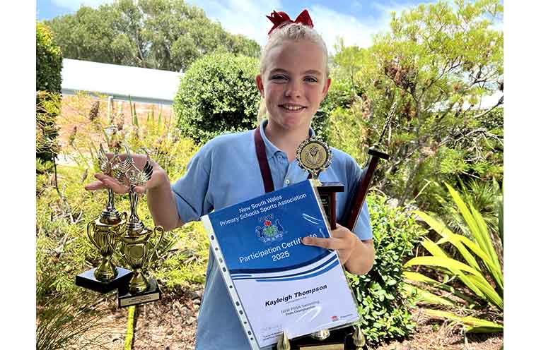 Kayleigh Thompson won Outstanding Sporting Achievement and Sportsperson of the Year awards. Photo: TGPS.