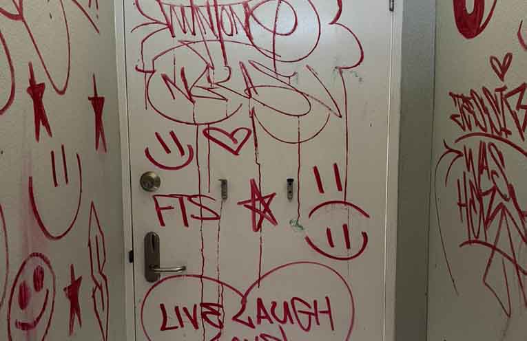 Extensive graffiti at Hawks Nest beach amenities raises community concern