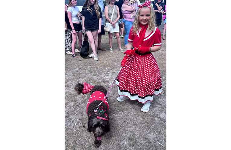 Nellie and Coco, the Fancy Dress winners. Photo: GreenPaws.