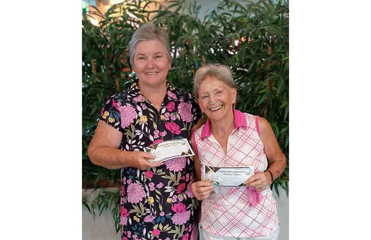 March Monthly Medal Winners Saturday Comp were Kathy Griffiths and Carol Maher.