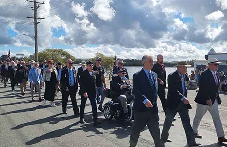 Mighty crowds for Anzac Day commemorations in Tea Gardens
