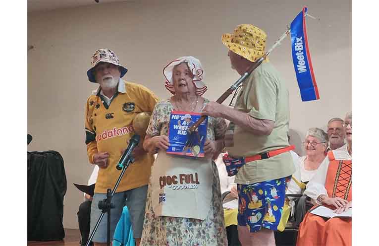 A few Weet-Bix kids tuned out for the next jingle. Photo: Thomas O’Keefe.