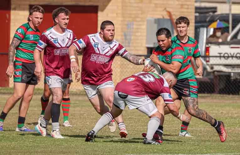Benny Taylor ran the hard yards against the Abermain Hawks. Photo: supplied.