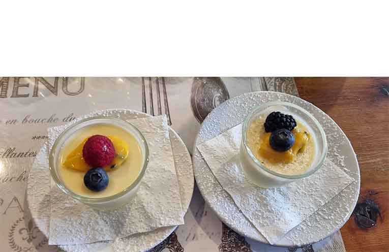 Crème au citron was a fine way to end a brilliant feast. Photo: Thomas O’Keefe.