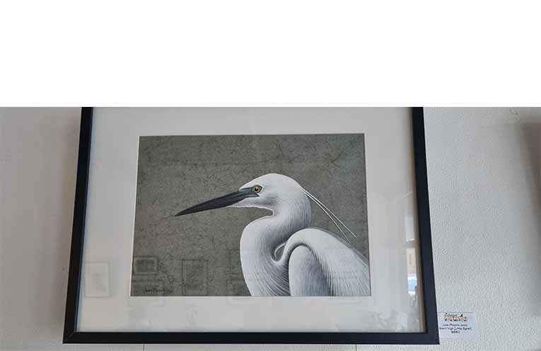 Silent Vigil (Little Egret) by Jade Phoenix Isaac. Photo: Thomas O’Keefe.