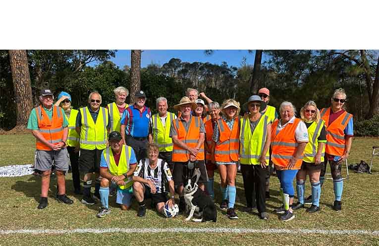 The Tea Gardens over-50’s team creates many new friendships. Photo: supplied.