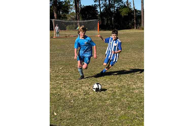 Juniors in full flight.