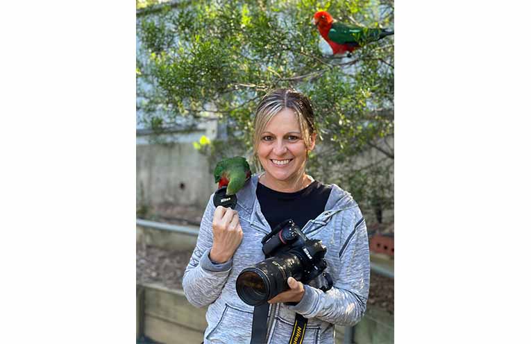 Usually the one behind the camera, Nikki Kenwrick captured “in the wild”.
