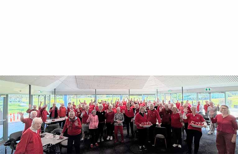 Hawks Nest Lady Vets celebrate their Ruby Anniversary last week.