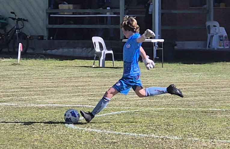 Flynn in full flight.