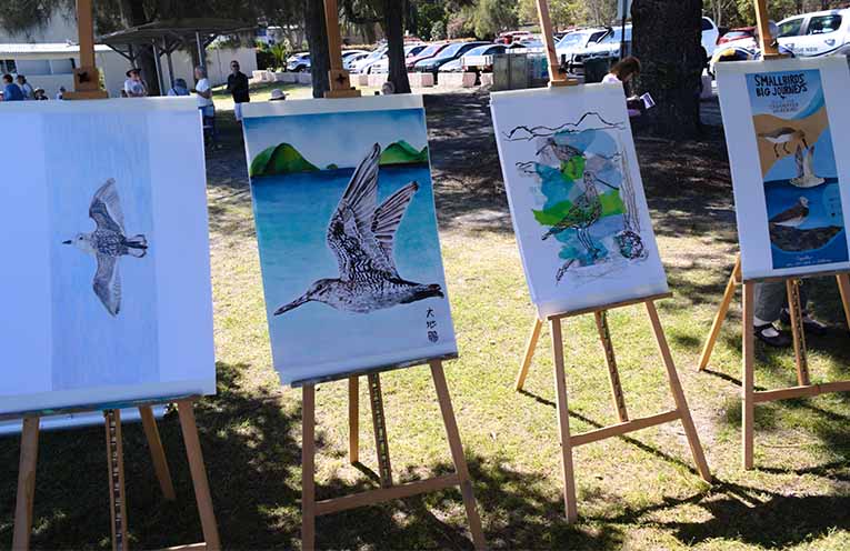 The finalist entries for the Wings over Wetlands competition. Photo: Nico Lombardo.