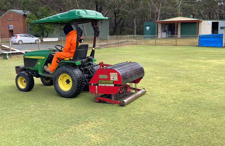 A welcome treatment of the courts has brought shades of green back not seen for a while. Photo: MPCC.