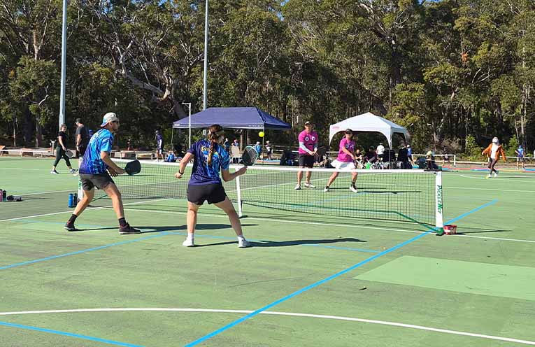 Port Stephens and Sydney pickleball players battle for inaugural trophy