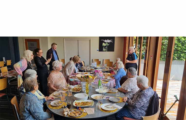 Local Legacy members helped Maureen celebrate her 100th birthday. Photo: Thomas O’Keefe.