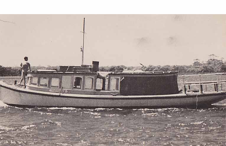 The ferry Yacaaba, skippered by George Lambourne. Photo: Supplied by John Clarke.